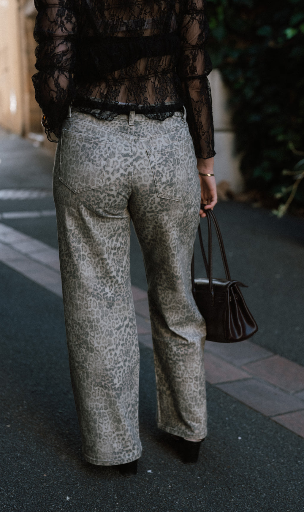 Féline - Pantalon mom léopard