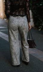 Féline - Pantalon mom léopard