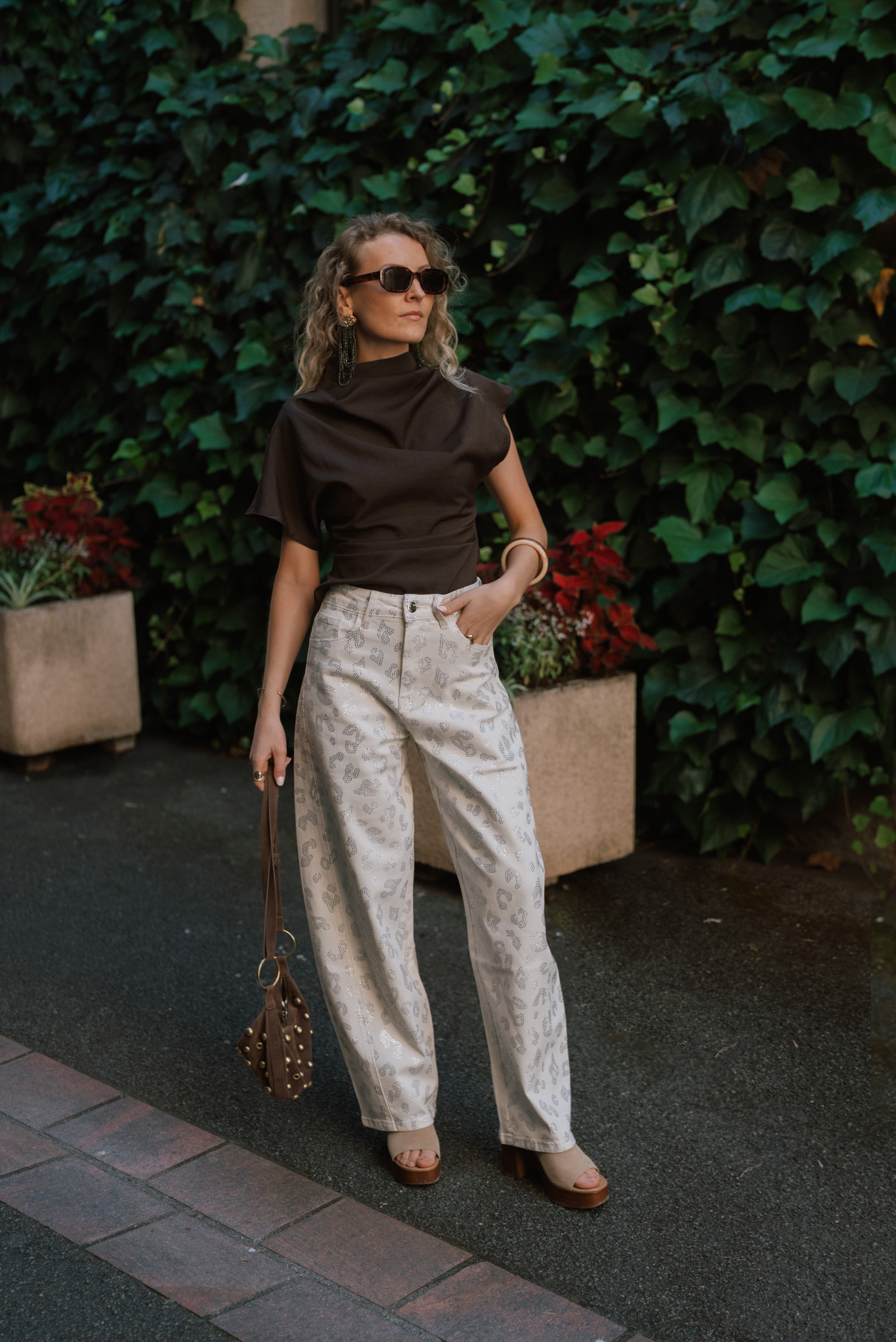 Aurora – Pantalon ballon léopard