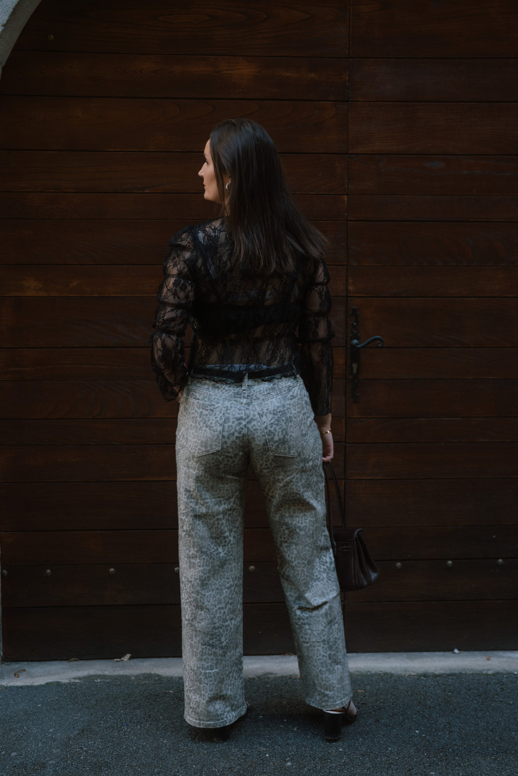 Féline - Pantalon mom léopard