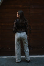 Féline - Pantalon mom léopard