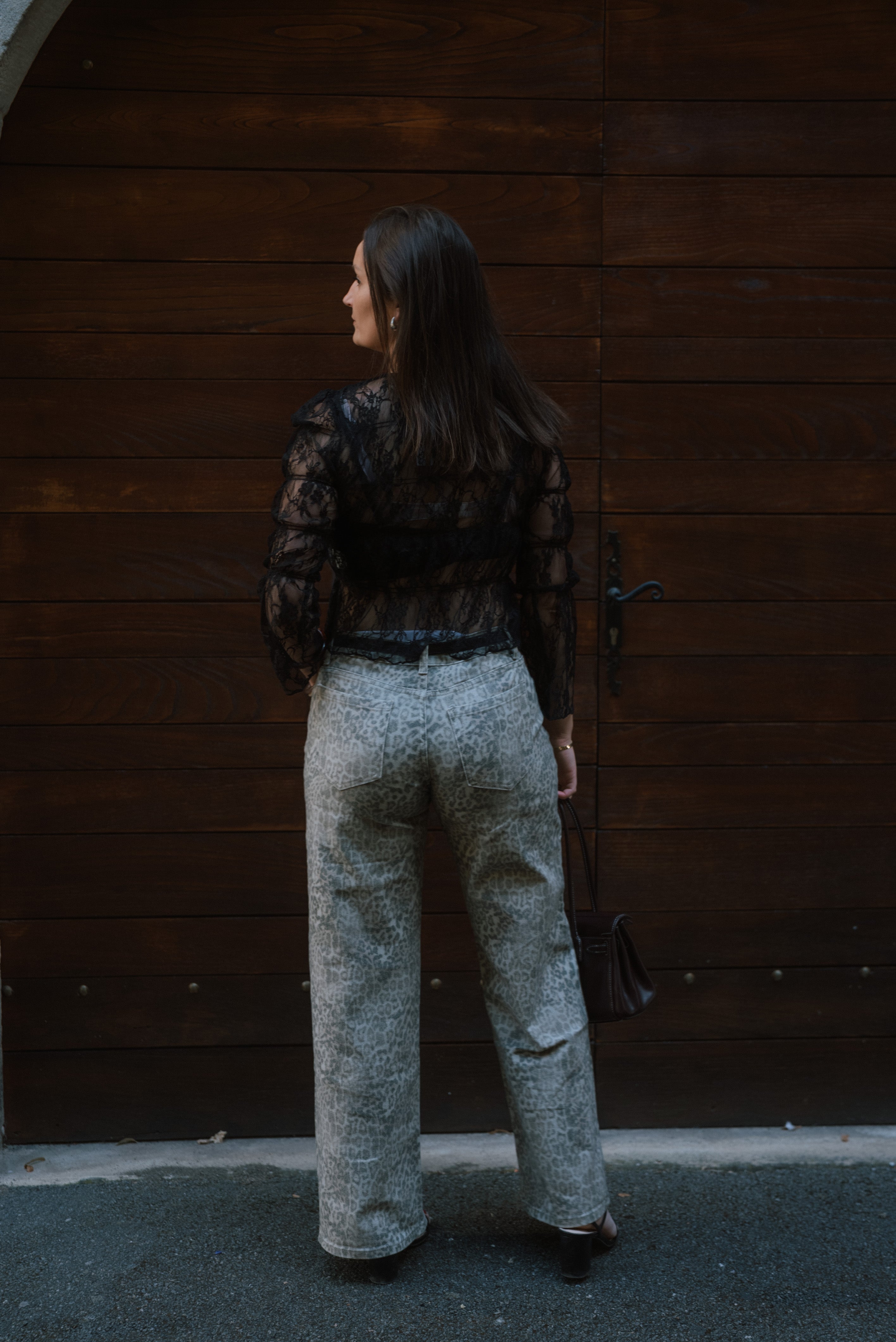 Féline - Pantalon mom léopard