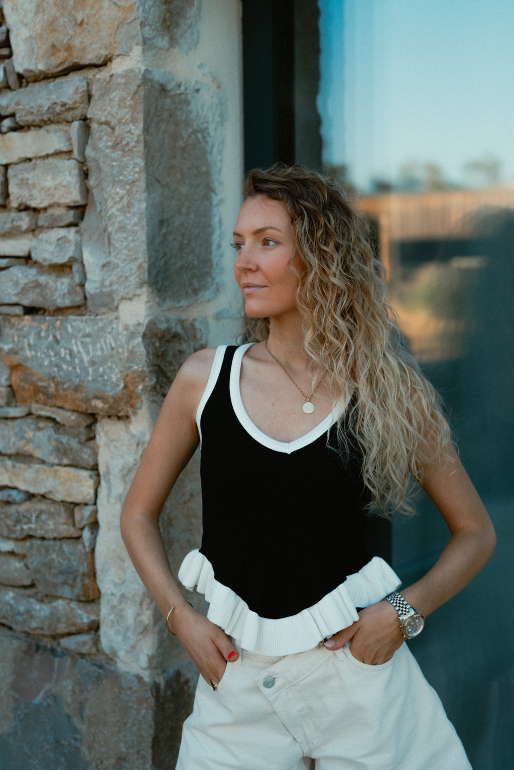Top Gabrielle en coton