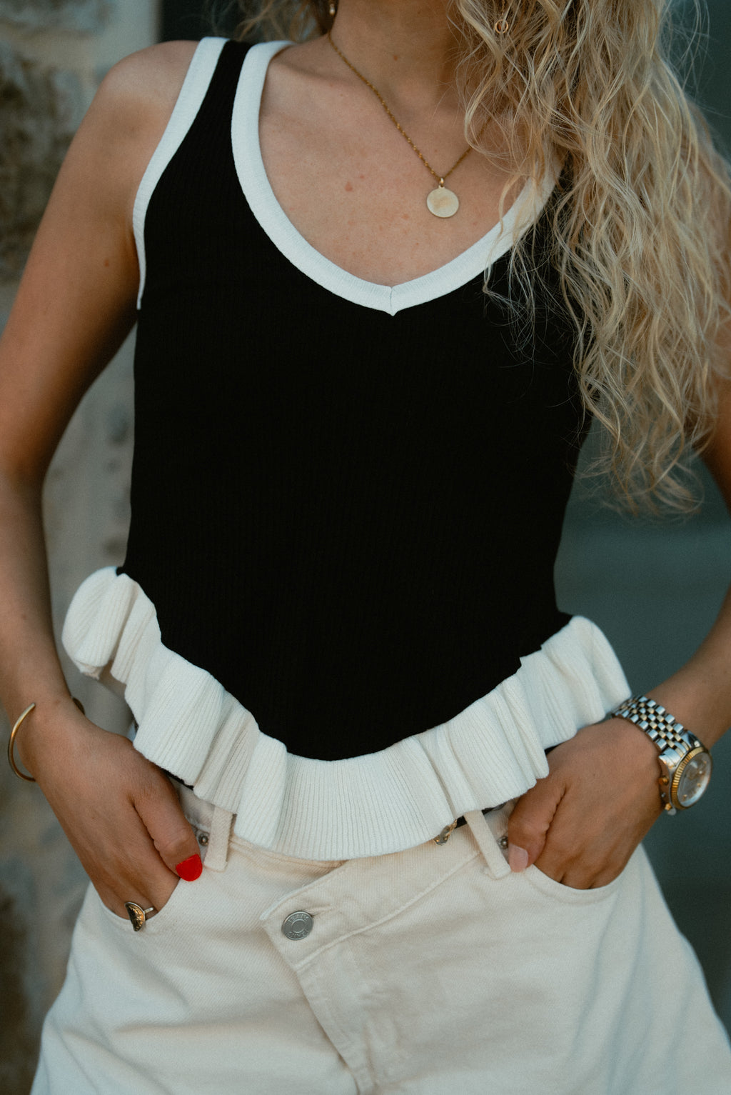Top Gabrielle en coton