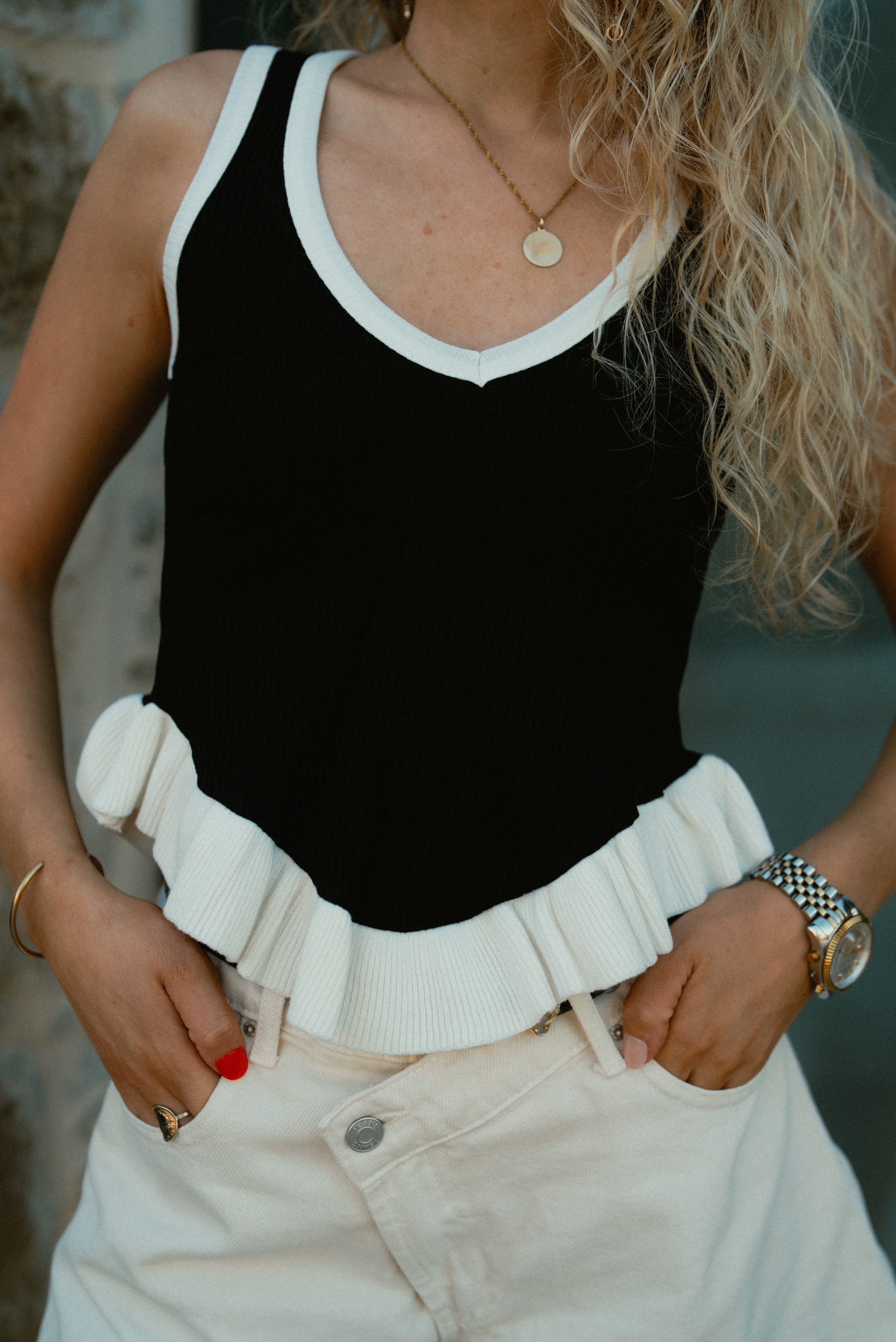 Top Gabrielle en coton