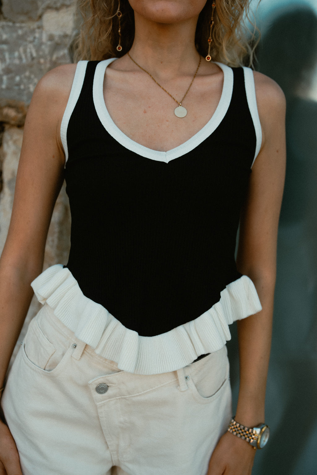 Top Gabrielle en coton