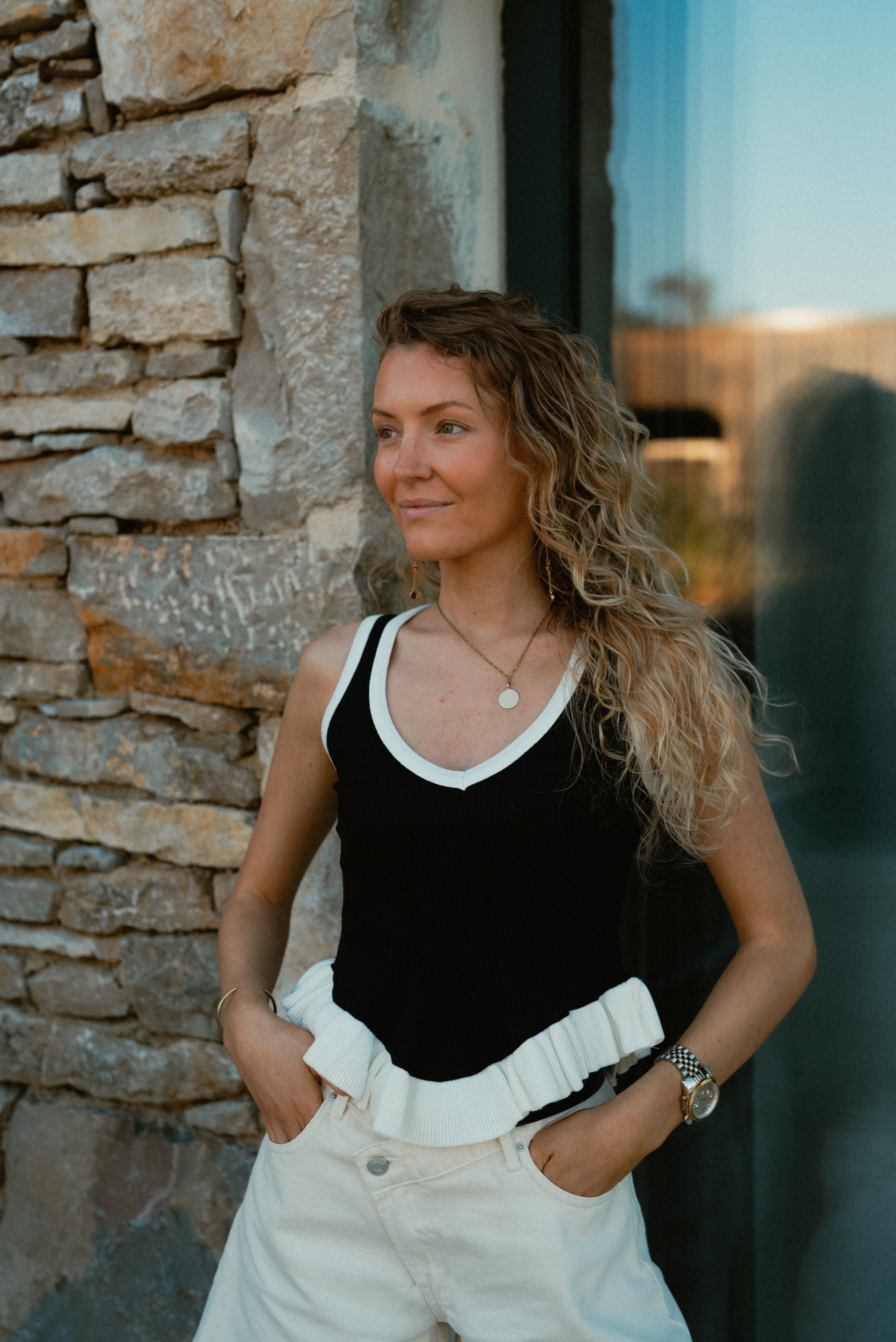Top Gabrielle en coton