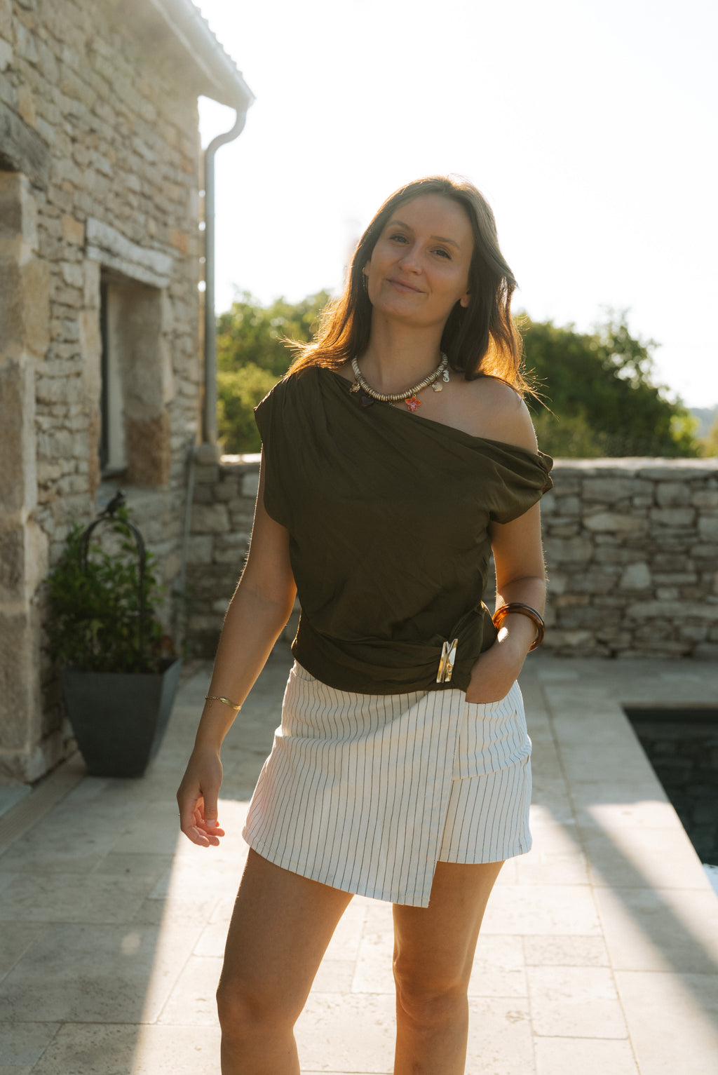Top Éléna Asymétrique