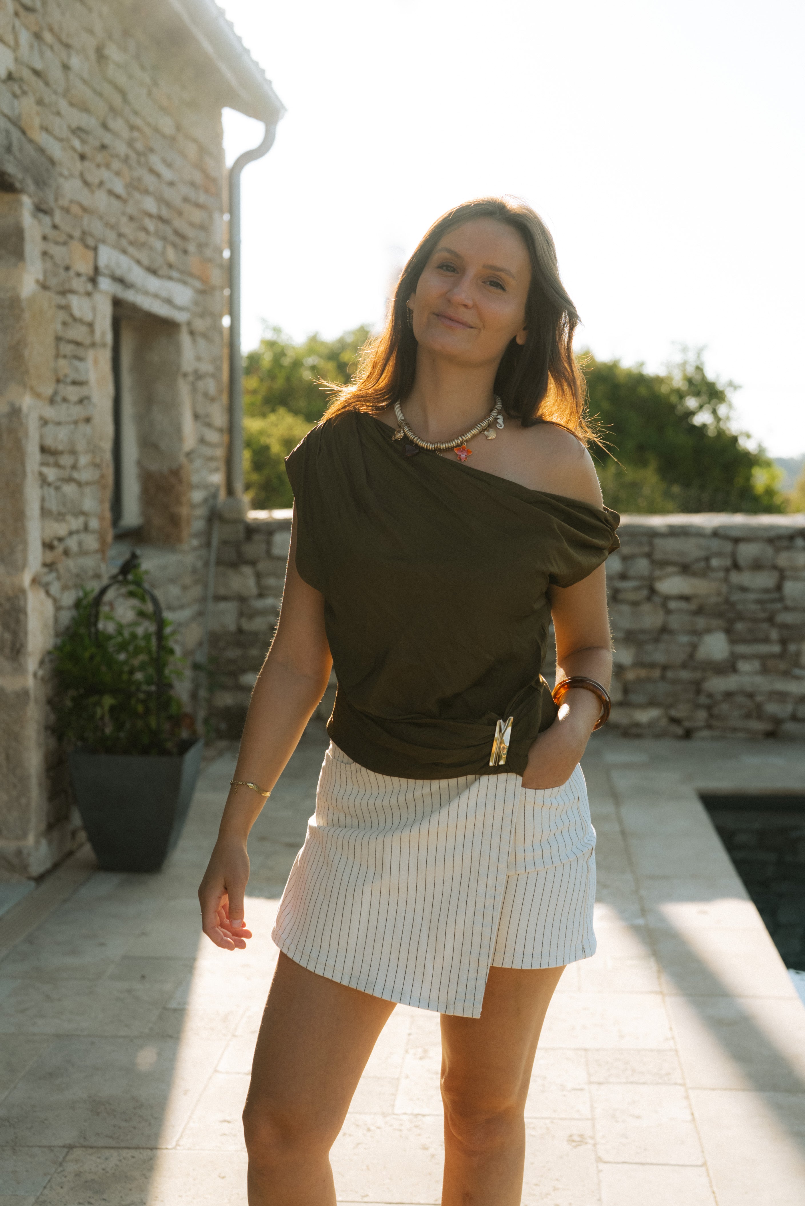 Top Éléna Asymétrique