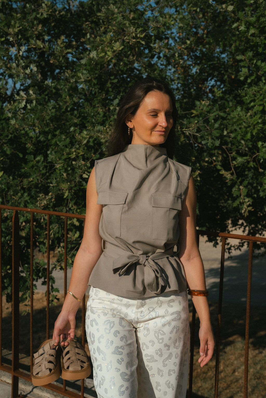 Top Sélène Gris