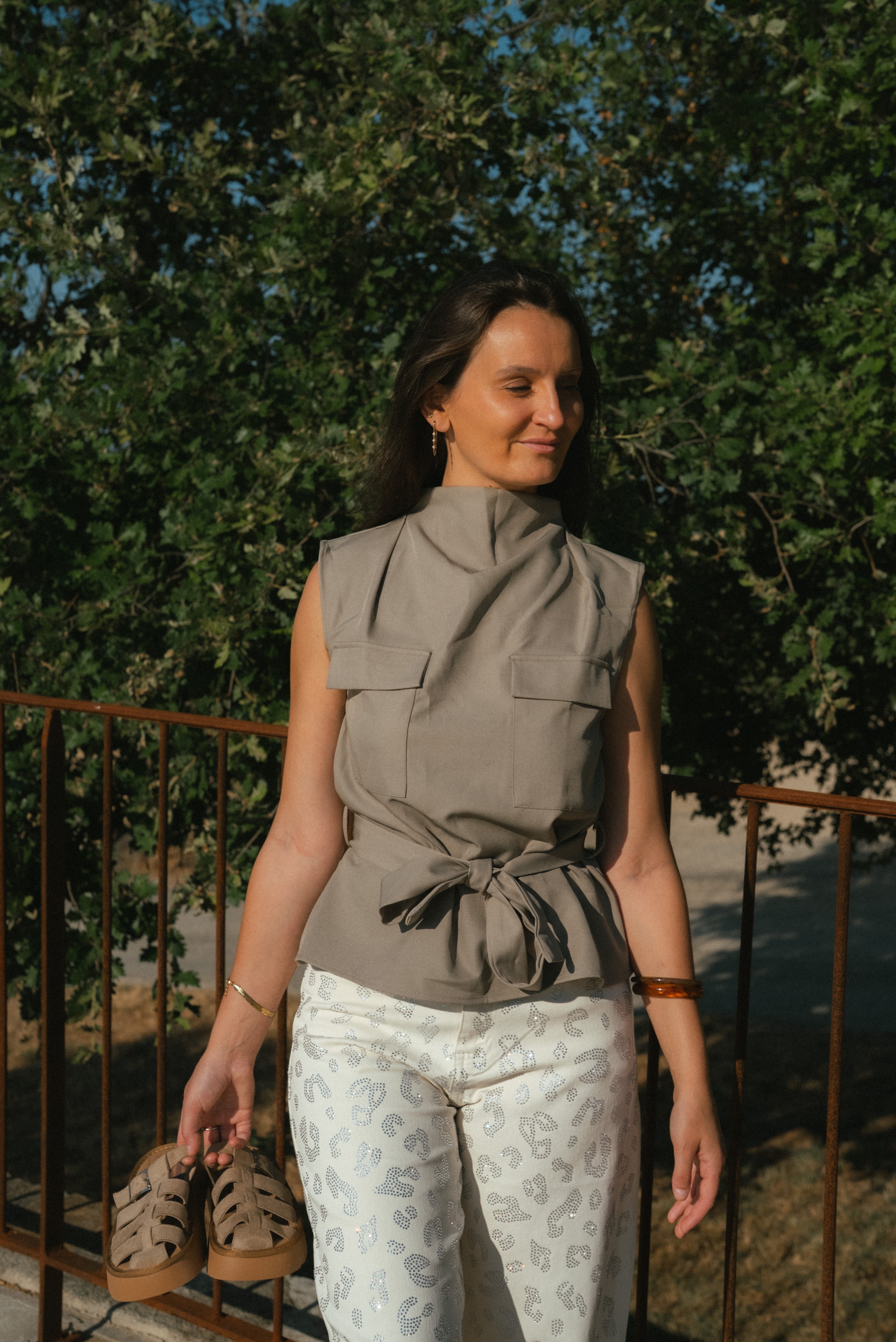 Top Sélène Gris